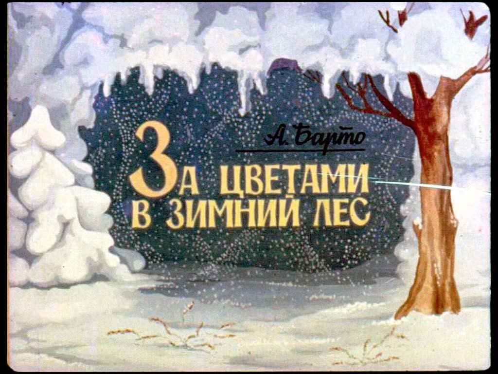 Диафильм За цветами в зимний лес