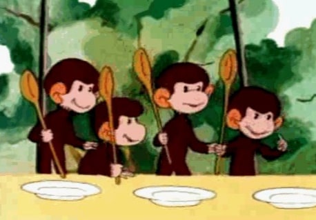 Мультфильм Как обезьянки обедали