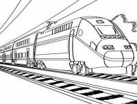 Раскраски онлайн Поезда и паровозы