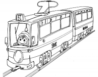 Поезд с вагонами раскраска - 63 фото