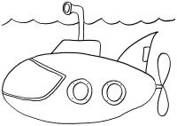 Изображения по запросу Подводная лодка раскраска