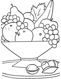 Натюрморт с фруктами Раскраска картина по номерам на холсте KH0673