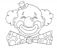 Лицо клоуна раскраска - 65 фото