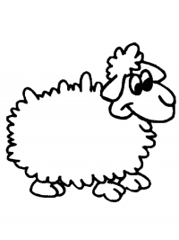 Раскраски овечек и козочек. Раскраски овец и коз скачать
