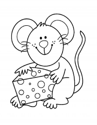 Раскраска Мышка | Раскраски для самых-самых маленьких ( года)