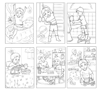 Режим дня в картинках для дошкольников рисунок (49 фото) » рисунки для срисовки на вороковский.рф