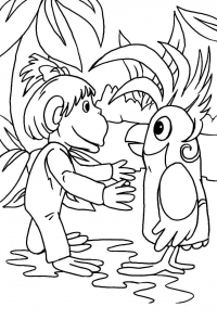 Распечатайте или добавьте в избранное одну из раскрасок по мультфильму 38 попугаев