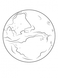 Картинки для срисовки планеты Марс для школьников и дошкольников