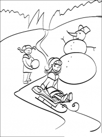 «Сказка снегурочка для детей» скачать раскраски